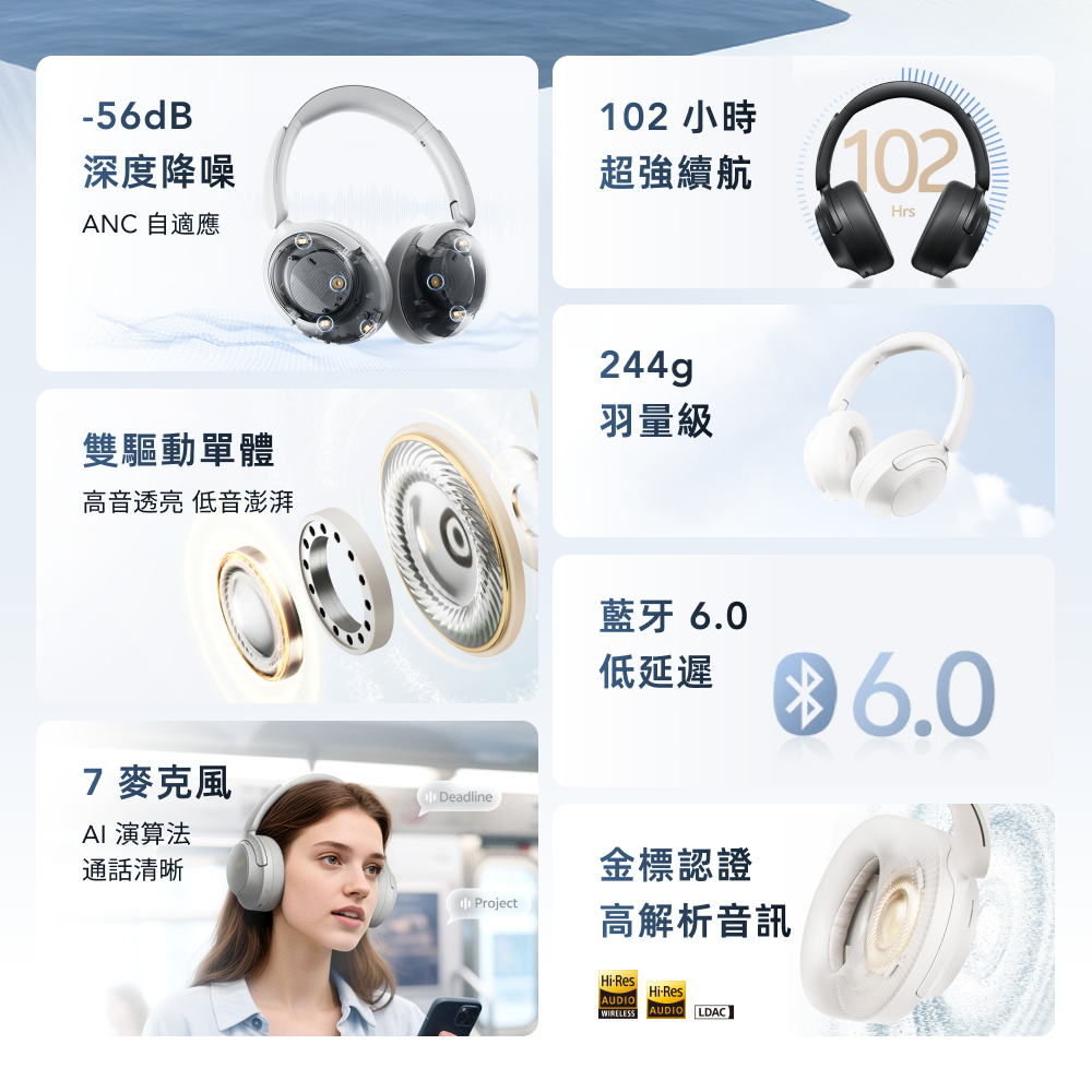 H3 S 真無線降噪藍牙耳罩式耳機